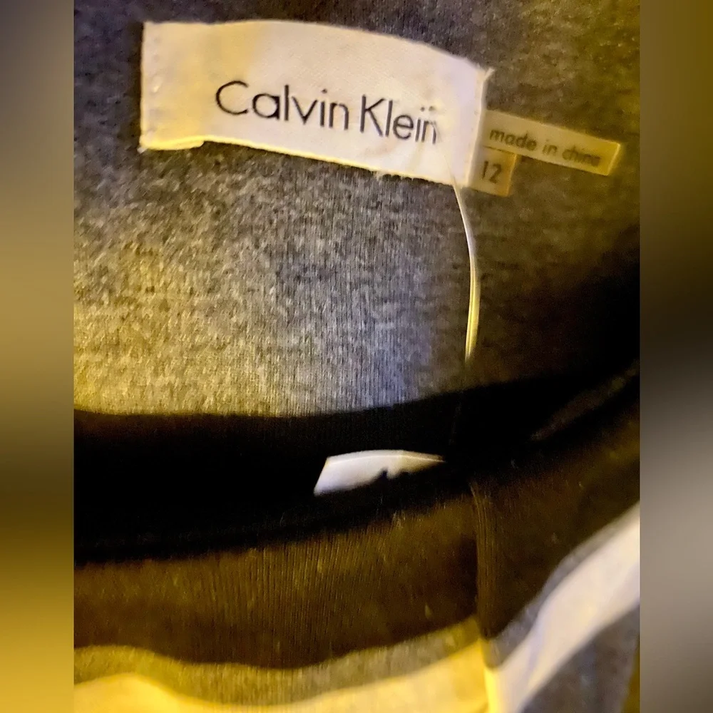 Calvin Klein Striped Sleeveless Sheath - Picture 5 of 6